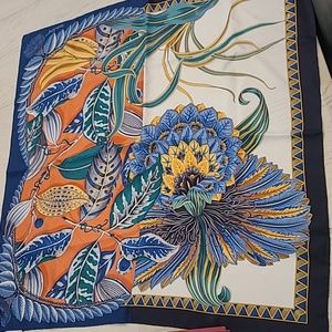 Salvatore ferragamo silk scarf New with tags and box